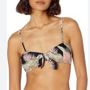 NWT BILLABONG Under Palms Mini Crop Bikini Top (ONLY) Size Medium